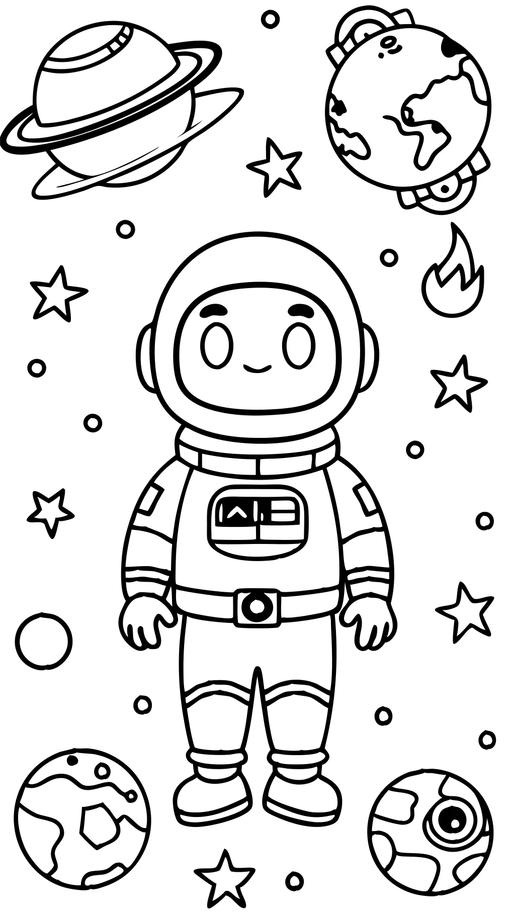 coloriages d’astronaute imprimables